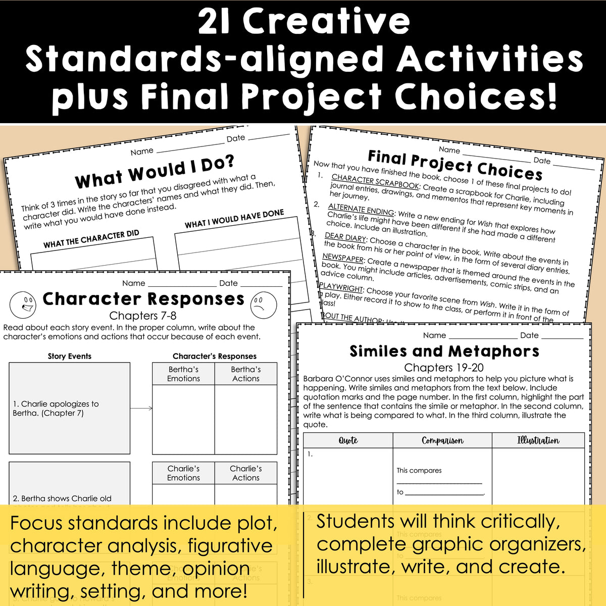Wish - Activities and Creative Projects – Nothing but Class