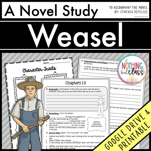 Weasel Novel Study Unit