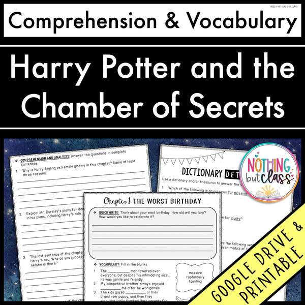 Harry Potter and the Chamber of Secrets | Comprehension and Vocabulary
