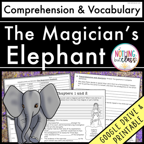 The Magician's Elephant | Comprehension and Vocabulary