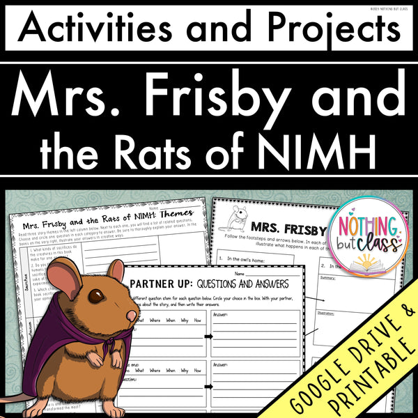 Mrs. Frisby and the Rats of Nimh | Activities and Projects