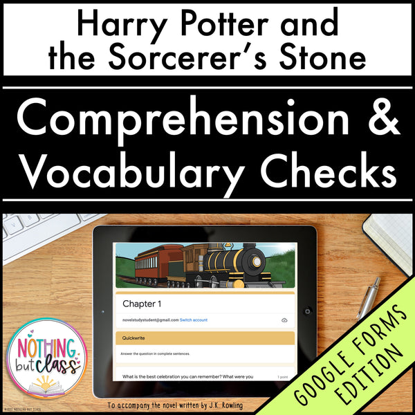 Harry Potter and the Sorcerer's Stone | Google Forms Edition | Novel Study
