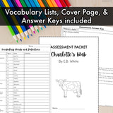 Charlotte's Web - Tests | Quizzes | Assessments