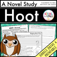 Hoot Complete Novel Study Unit