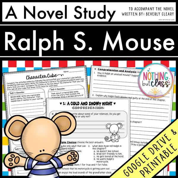 Ralph S. Mouse Novel Study Unit