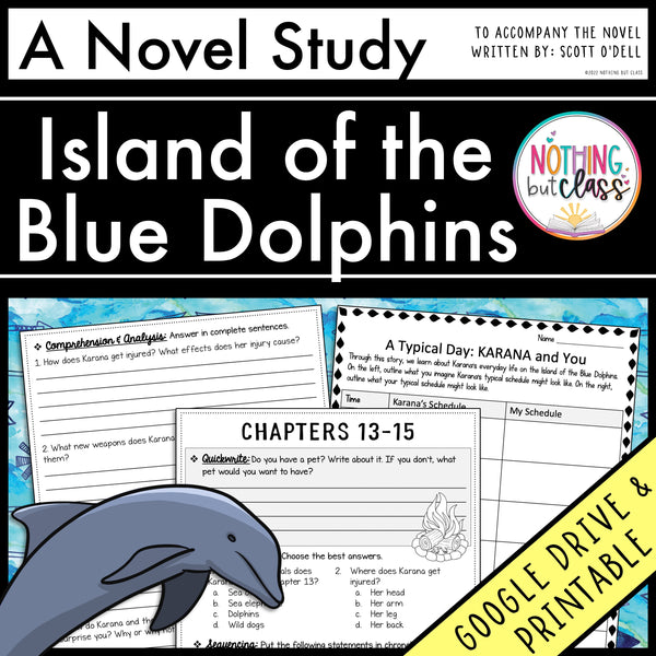 Island of the Blue Dolphins Novel Study Unit