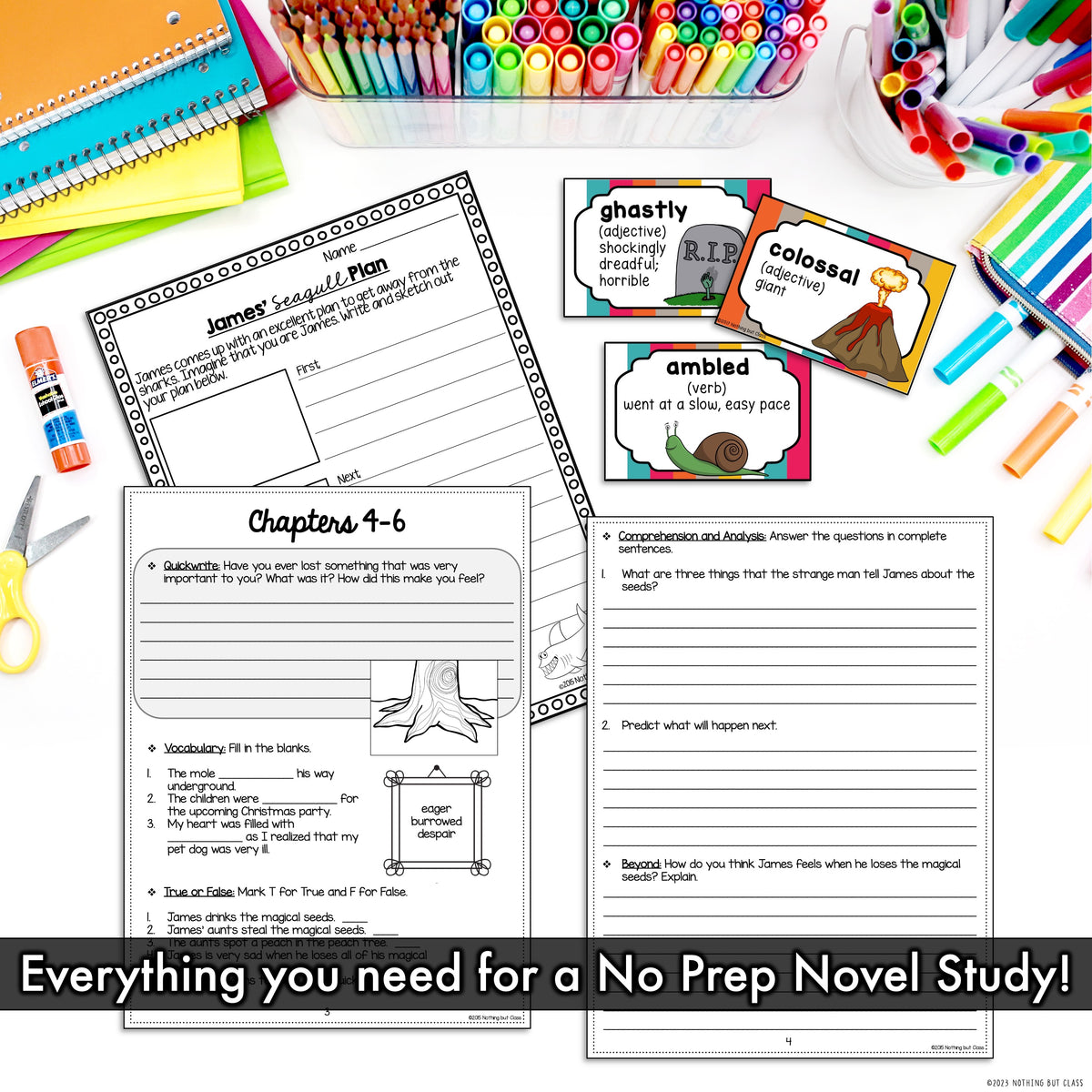 James and the Giant Peach Novel Study Unit – Nothing but Class