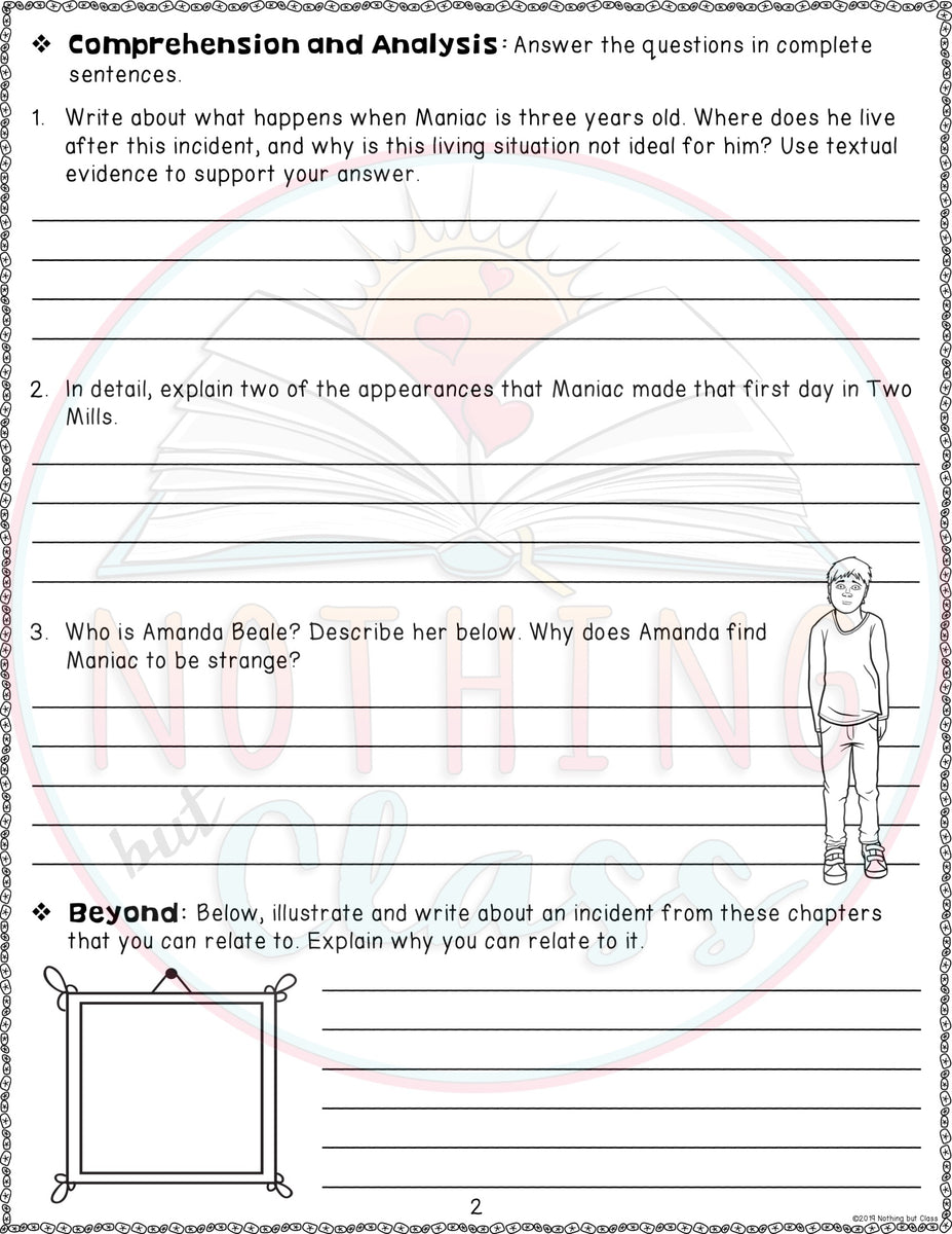 Maniac Magee Novel Study by Kellie M