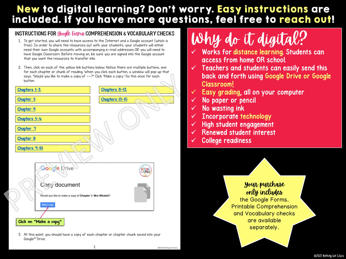 Pippi Longstocking | Google Forms Edition | Novel Study – Nothing but Class