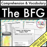 The BFG | Comprehension and Vocabulary