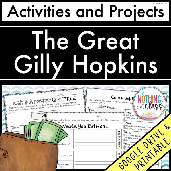 The Great Gilly Hopkins | Activities and Projects