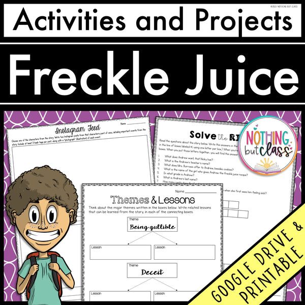 Freckle Juice | Activities and Projects