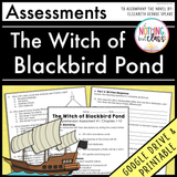 The Witch of Blackbird Pond - Tests | Quizzes | Assessments - for Novel Study