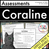 Coraline - Tests | Quizzes | Assessments - for Novel Study