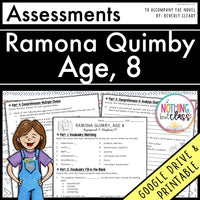 Ramona Quimby, Age 8 - Tests | Quizzes | Assessments