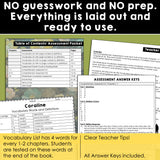 Coraline - Tests | Quizzes | Assessments - for Novel Study