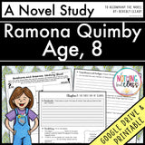 Ramona Quimby, Age 8 Novel Study Unit