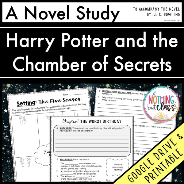 Harry Potter and the Chamber of Secrets Novel Study MEGA Pack