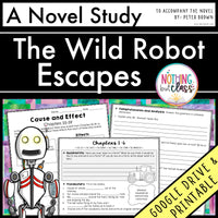 The Wild Robot Escapes Complete Novel Study Unit