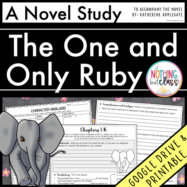 The One and Only Ruby Novel Study Unit