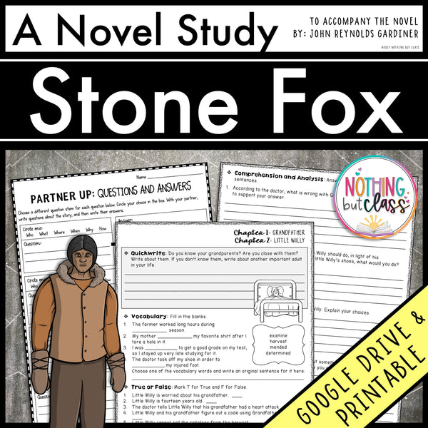 Stone Fox Complete Novel Study Unit