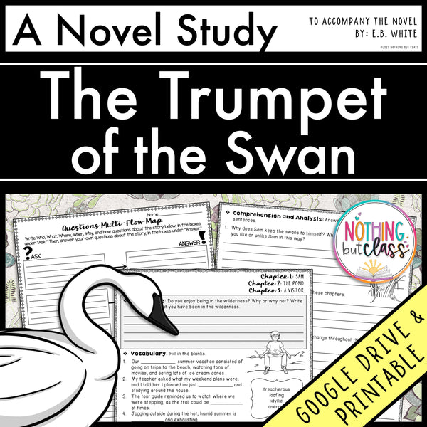The Trumpet of the Swan Novel Study Unit