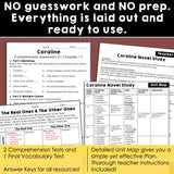 Coraline Novel Study Unit