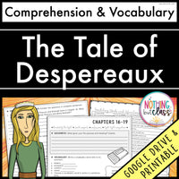 The Tale of Despereaux | Comprehension and Vocabulary