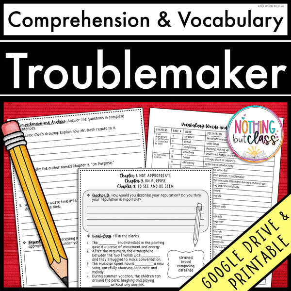 Troublemaker | Comprehension and Vocabulary