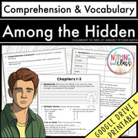 Among the Hidden | Comprehension and Vocabulary Pack