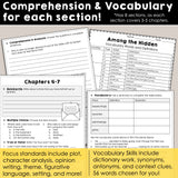 Among the Hidden | Comprehension and Vocabulary Pack