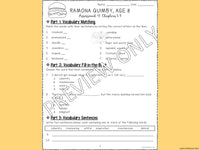 Ramona Quimby, Age 8 - Tests | Quizzes | Assessments