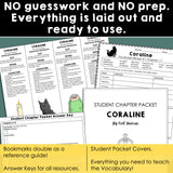 Coraline | Comprehension and Vocabulary Pack