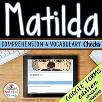 Matilda | Google Forms Edition | Novel Study