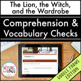 The Lion, the Witch, and the Wardrobe | Google Forms Edition | Novel Study