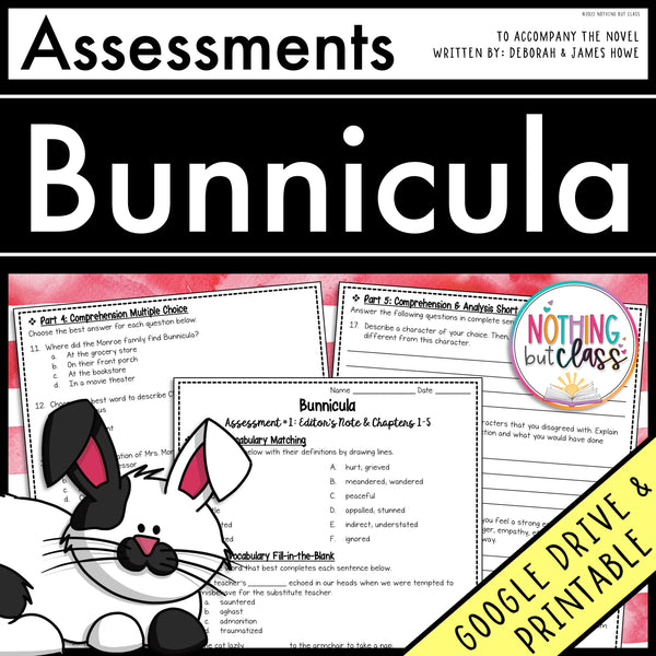 Bunnicula - Tests | Quizzes | Assessments