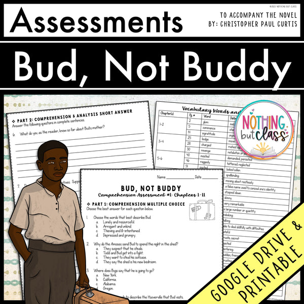 Bud, Not Buddy - Tests | Quizzes | Assessments