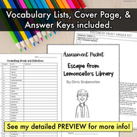 Escape from Mr. Lemoncello's Library - Tests | Quizzes | Assessments