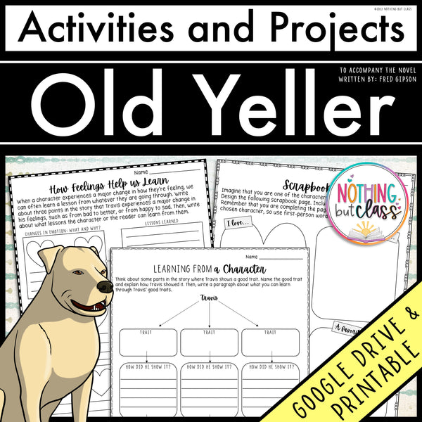 Old Yeller | Activities and Projects
