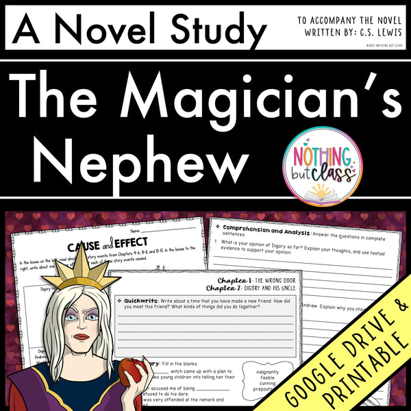 The Magician's Nephew Novel Study Unit