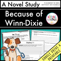 Because of Winn-Dixie Novel Study Unit