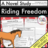 Riding Freedom Novel Study Unit