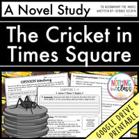 The Cricket in Times Square Novel Study Unit
