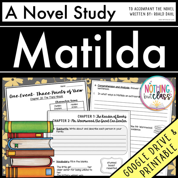 Matilda Novel Study Unit
