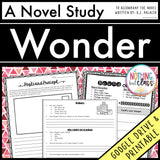 Wonder Novel Study Unit