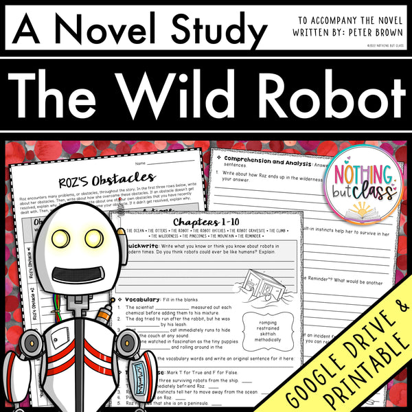 The Wild Robot Complete Novel Study Unit