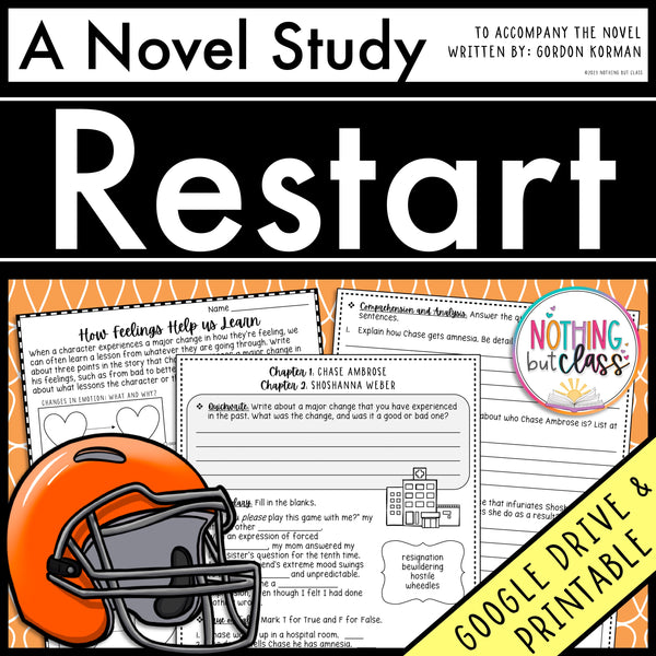 Restart Novel Study Unit