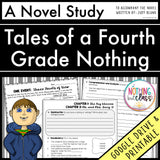 Tales of a Fourth Grade Nothing Novel Study Unit