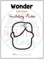 Wonder | Vocabulary Words with Activities