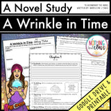 A Wrinkle in Time Novel Study Unit